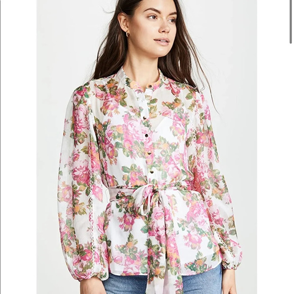 Keepsake Floral Oblivion blouse, size small - Picture 2 of 6